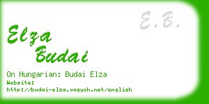 elza budai business card